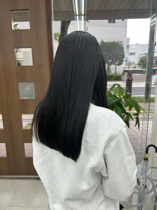 ロング ダブルカラー/韓国 ヘア/さわのあかねのヘアスタイル
