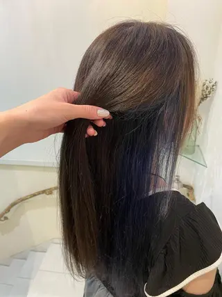 カラー 髪質改善カラー🤍 エクステ✨君島由実子のヘアスタイル