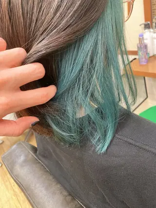 ミディアム カラー 國分 伸也のヘアスタイル