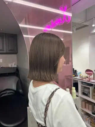 ミディアム 髪質改善 山口蒼太のヘアスタイル