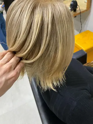 ミディアム カラー 銀座⚜️【脱白髪染め 美髪矯正】トグチのヘアスタイル