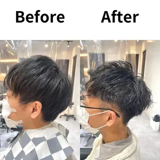 ショート 髪質改善× ハイライト溝江のヘアスタイル