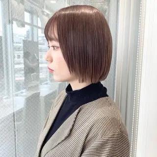 ショート カラー ボブ・レイヤーカット 吉敷航一のヘアスタイル