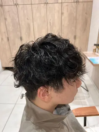 メンズ レディースショート/ メンズパーマ/足立のヘアスタイル