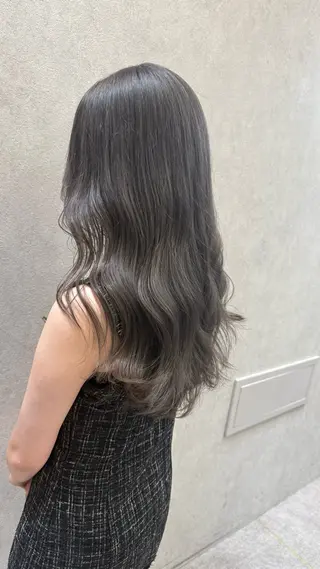 ロング カラー ケアブリーチ 韓国レイヤーKYONのヘアスタイル