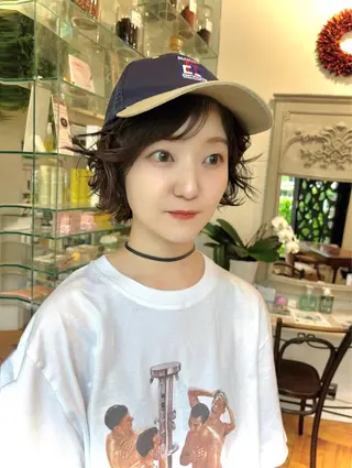 ショート カラー REM所属・SHIBU YAのヘアスタイル