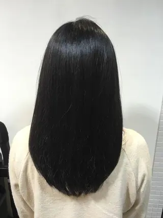 ミディアム 星 沙織のヘアスタイル