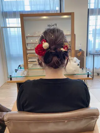 セミロング ヘアアレンジ ショートカット 💎ゆうき💎のヘアスタイル