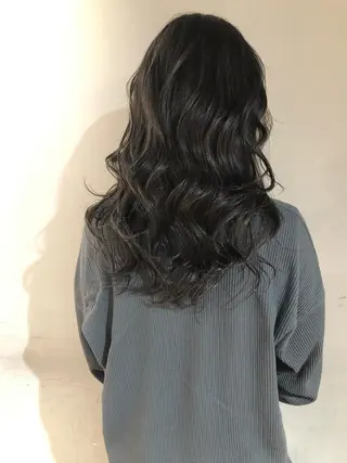 セミロング カラー Leverage New York所属・店長 濱口敬太のヘアスタイル