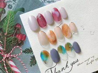 ミディアム CIAL鶴見店 アプレラプリュイのネイルデザイン