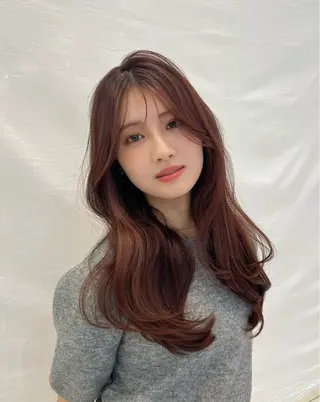 セミロング カラー La Bonheur hair raffine所属・raffine🌿 MISORAのヘアスタイル