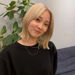 ミディアム 暖色/ボブ/吉岡美音 GIEN NU茶屋町のヘアスタイル