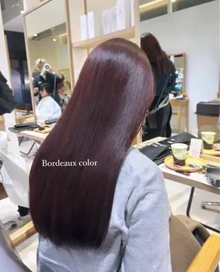 ロング 韓国レイヤー 🩶丸岡優里のヘアスタイル