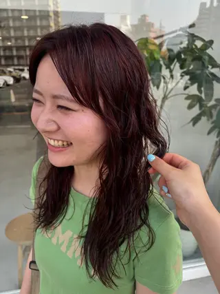 ロング パーマ カット/パーマ すぎやまれいなのヘアスタイル