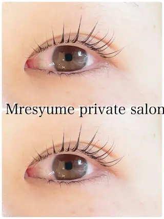 マツエク・マツパ Mresyume MAYUのマツエク・マツパデザイン