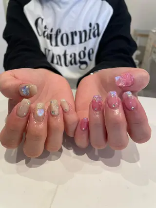 ネイル 束感まつ毛/ネイル/ LED♥KIRARAのマツエク・マツパデザイン