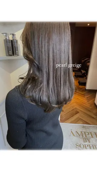 セミロング カラー eclart ayaのヘアスタイル