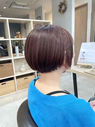 ショート 地毛風縮毛矯正 / ショート🫧ひらやまのヘアスタイル