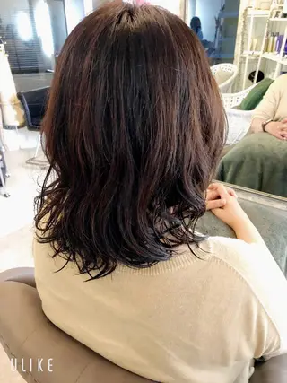セミロング 美髪クリエーター テラダタエコのヘアスタイル
