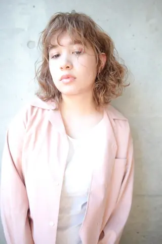 ミディアム 小田川 竜也のヘアスタイル