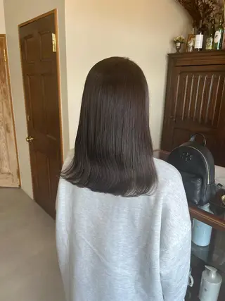 セミロング 神谷 夏帆のヘアスタイル
