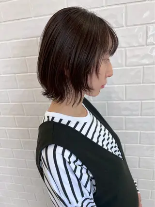 ミディアム カラー YUIMARL SAEのヘアスタイル