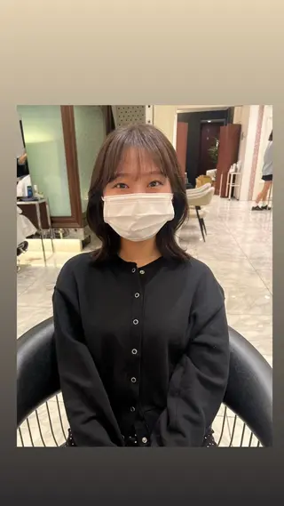 ミディアム 大人girly／ 銀座RINOSEのヘアスタイル