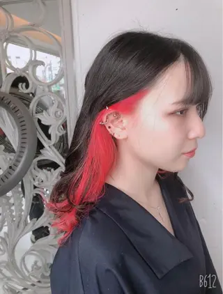 セミロング カラー デザインカラー🎨 下北沢 / 磯部のヘアスタイル