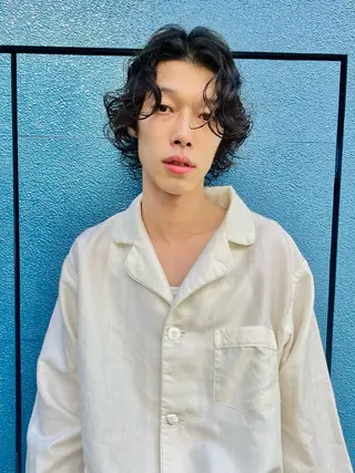 ショート パーマ メンズ Viot 銀座 樋口 桃佳のヘアスタイル