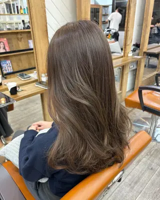 ロング カラー 広島/わかな/ヘア セット/オリーブのヘアスタイル