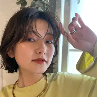 ショート mEg hair creation 新川崎所属・カラー/塚原里沙 川崎のヘアスタイル