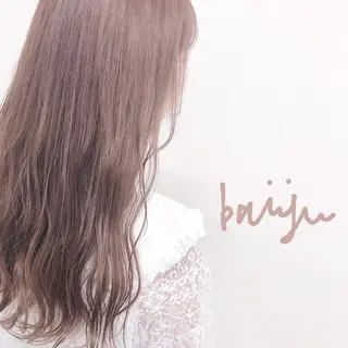 ロング カラー misaki🩰🤍 まろみ透け感カラーのヘアスタイル