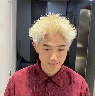 ショート カラー パーマ メンズ 🔥メンズ 特化🔥菊水皐暉🔥のヘアスタイル