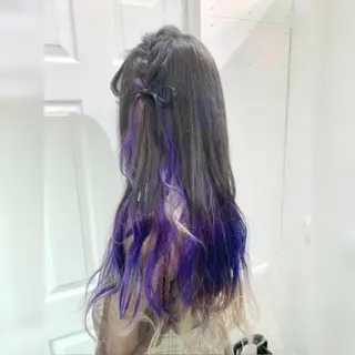 ロング カラー ヘアアレンジ ♥️ルフ🐒 ミレイ♥️のヘアスタイル