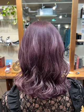 ミディアム 土田かほ/本日🈳 透明感カラー🍃のヘアスタイル