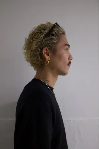 ショート カラー パーマ メンズ メンズスタイリスト リュウジのヘアスタイル