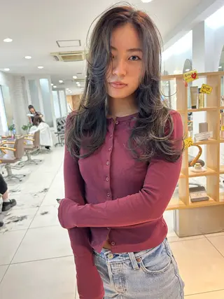 ロング カラー 🍀透明感抜群🍀/ ハイトーンカラーのヘアスタイル