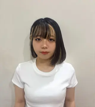 カラー ヘアアレンジ 廣瀬 奈緒のヘアスタイル