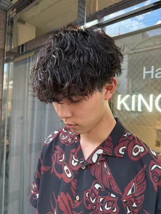 パーマ メンズ 京都駅/メンズサロン 山田司のヘアスタイル