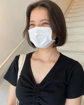 ショート カラー アオイ🩵暖色 /まろやかカラーのヘアスタイル