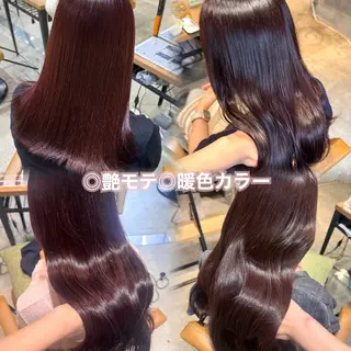 ロング カラー ヘアアレンジ 🎀顔まわりカット/ 上久保日葵🎀のヘアスタイル