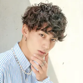 パーマ メンズ メンズパーマ/新宿/ サイカショウイチのヘアスタイル