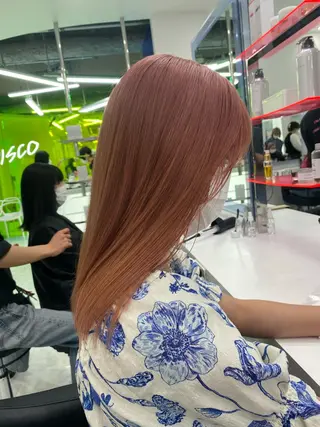 ミディアム カラー ✨透明感、艶髪ヘア✨ 韓国ヘア特化💖のヘアスタイル