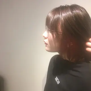 ミディアム カラー しのはら まどかのヘアスタイル