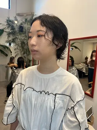 ショート パーマ 金沢市/美容師/ 岡島由希美のマツエク・マツパデザイン