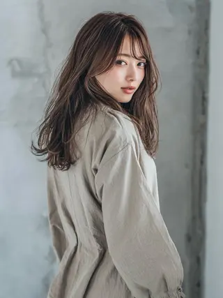 セミロング カラー 池袋/カラー特化🎨 ロング料金なし🩵のヘアスタイル