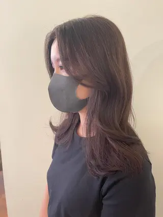 セミロング SALOWIN並木所属・韓国ヘア🇰🇷 有田裕也のヘアスタイル