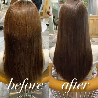 ロング カラー レイヤーカット/ 顔周り 五島巨幹のヘアスタイル