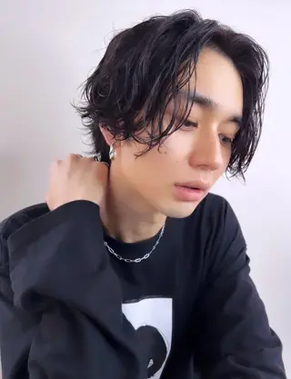 パーマ メンズ 💫艶ブリーチ特化/ ベージュ💫ユウゴのヘアスタイル