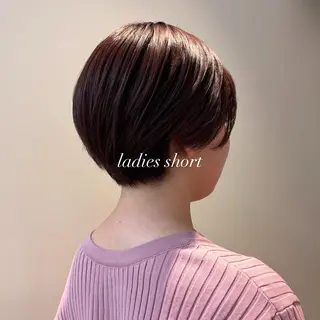 ショート 暗髪／艶髪／渋谷/ モモカ🎀のヘアスタイル